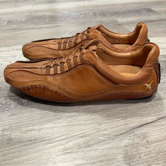 PIKOLINOS Tan Leather Drivers Loafers with Moccasin Design Slip On  Size 10 - Picture 7 of 15